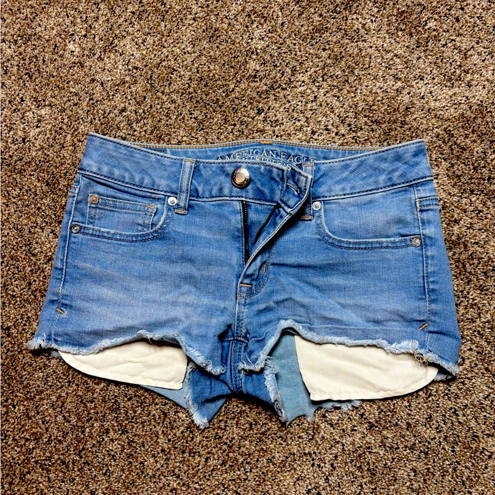American Eagle Outfitters light Blue Denim Women's Shorts